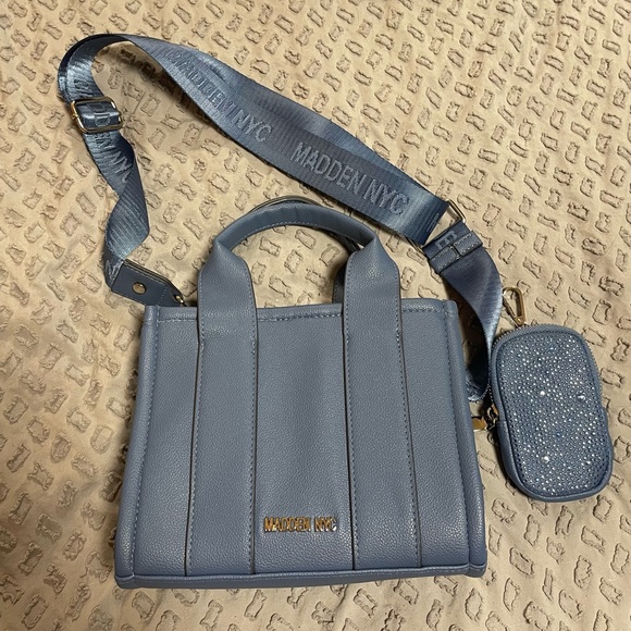 Madden NYC Blue Mini Bag with Pouch - Picture 1 of 4